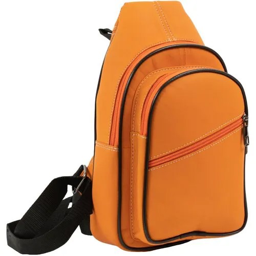 Рюкзак , фактура гладкая, оранжевый
