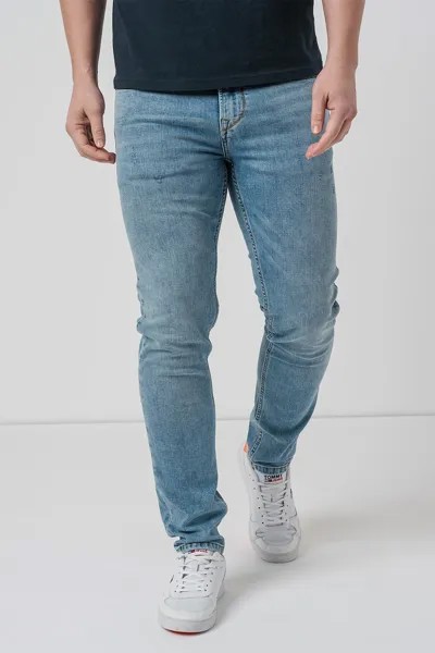 Узкие джинсы деградируют Pepe Jeans London, синий
