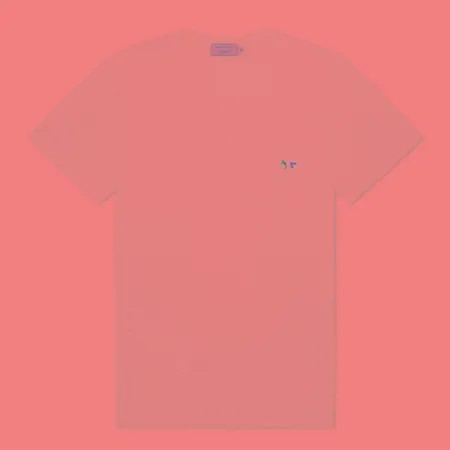 Мужская футболка Maison Kitsune Tricolor Fox Patch, цвет белый, размер M