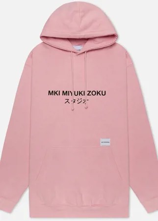 Мужская толстовка MKI Miyuki-Zoku Classic Logo Hoody, цвет розовый, размер L