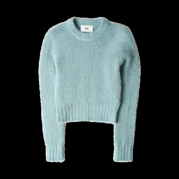 Свитер Ami Crewneck 'Aqua Marine', синий