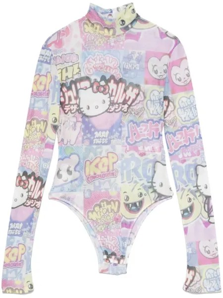 GCDS боди из коллаборации с Hello Kitty, синий