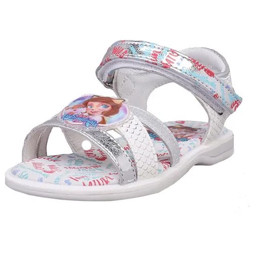 Сандалии детские для девочек Enchantimals XDB19SS-50 размер 25 цвет: серебристый