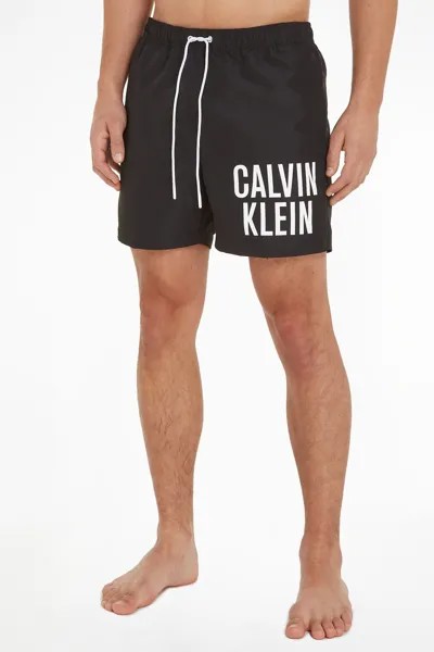 Черные плавки-шорты Calvin Klein, черный