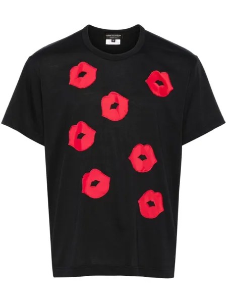 Футболка с аппликацией Comme des Garçons Homme Plus, черный