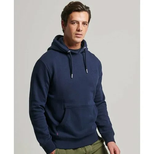 Худи Superdry ESSENTIAL LOGO HOODIE, размер 3XL, синий