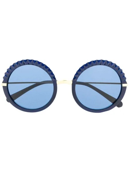 Dolce & Gabbana Eyewear солнцезащитные очки с эффектом плиссировки
