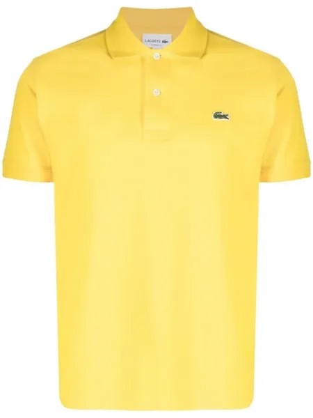 Lacoste рубашка поло L.12.12 с вышитым логотипом, желтый
