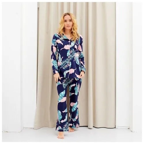 Пижама  Kaftan, размер 40/42, синий