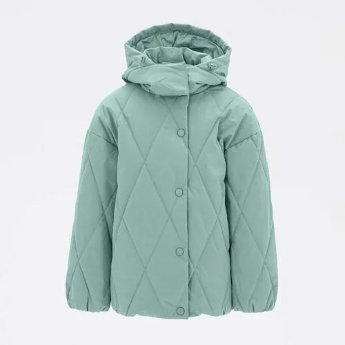 Куртка КОТОФЕЙ, размер 140, зеленый