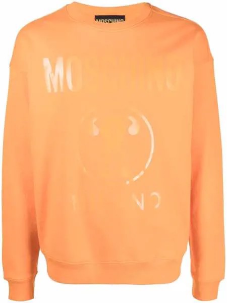 Moschino толстовка из органического хлопка с логотипом