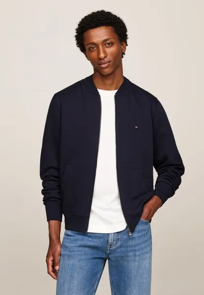Бомбер FLAG LOGO BASEBALL ZIP THROUGH Tommy Hilfiger, темно-синий