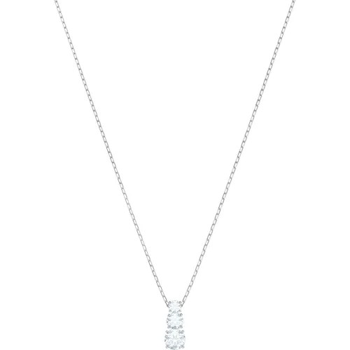 Колье SWAROVSKI, кристаллы Swarovski, длина 38 см, серебристый