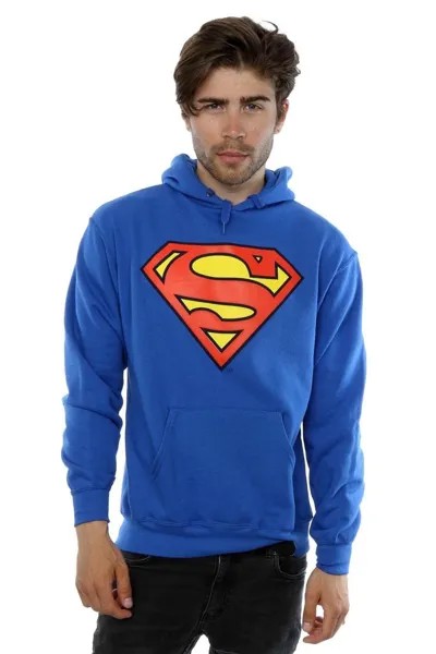 Толстовка с логотипом Супермена DC Comics, синий