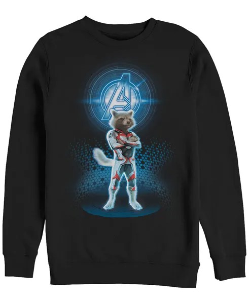 Костюм marvel men's avengers end game rocket armor, флис с воротником-стойкой Fifth Sun, черный