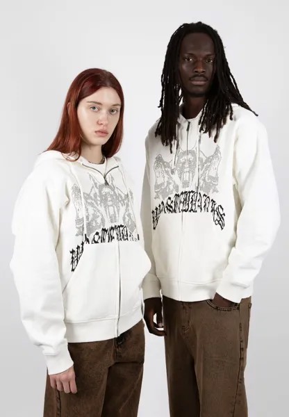 Толстовка на молнии Hoodie Zip Guardian Unisex Wasted Paris, цвет off-white