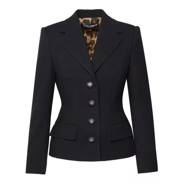 Куртка virgin wool blazer Dolce&Gabbana, черный