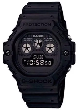 Японские наручные  мужские часы Casio DW-5900BB-1ER. Коллекция G-Shock