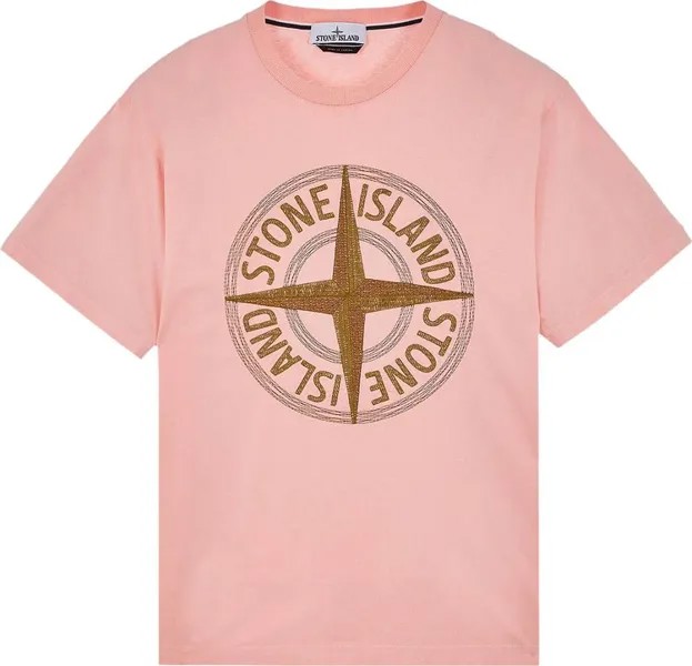 Футболка Stone Island Short-Sleeve T-Shirt Pink, розовый
