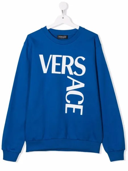 Versace Kids толстовка с логотипом