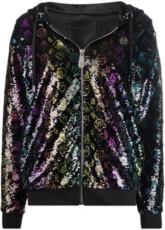 Philipp Plein куртка с капюшоном и монограммой