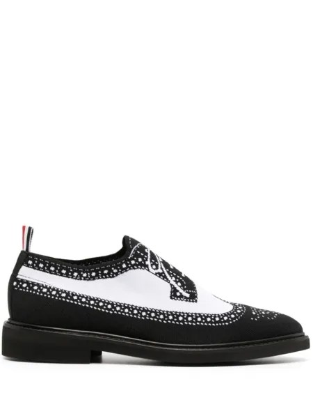 Thom Browne лоферы с эффектом тромплей, черный