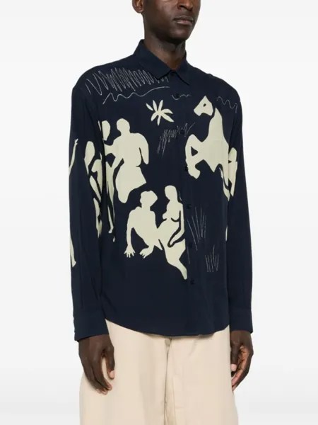Jacquemus рубашка La Chemise Simon, синий