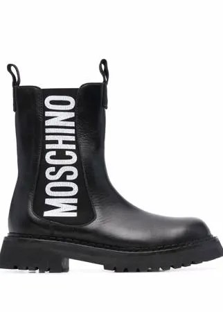 Moschino ботинки с логотипом