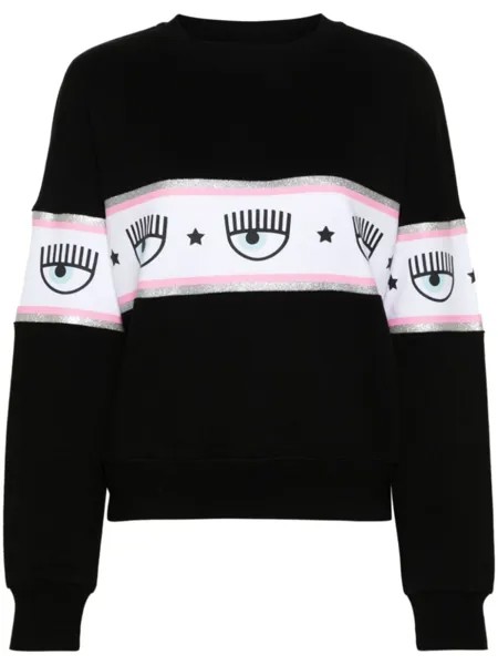 Chiara Ferragni толстовка с логотипом, черный