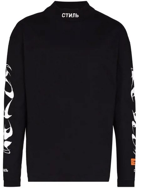 Heron Preston logo-print long-sleeve T-shirt