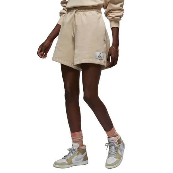 Женские флисовые шорты Jordan Essential Светло-коричневые DM3242-126