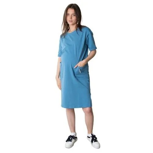 Платье Мамуля Красотуля, размер 42-44, синий