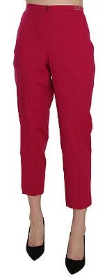 Розовые укороченные брюки узкого кроя с завышенной талией PER TE By KRIZIA IT46/US12/XL Рекомендуемая розничная цена 300 долларов США
