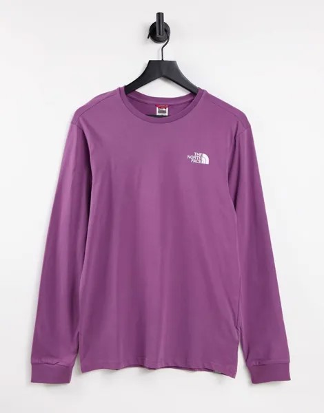 Фиолетовый лонгслив The North Face Simple Dome-Фиолетовый цвет