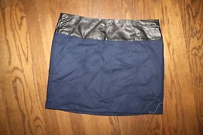 Женская шерстяная юбка с отделкой из искусственной кожи Gap, размер 8