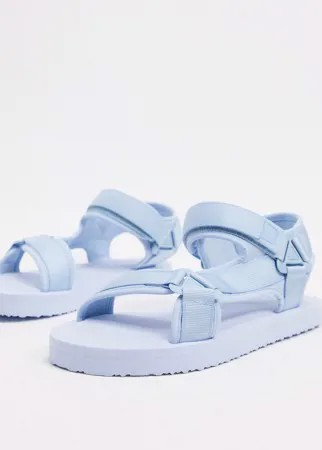 Голубые сандалии ASOS DESIGN-Синий