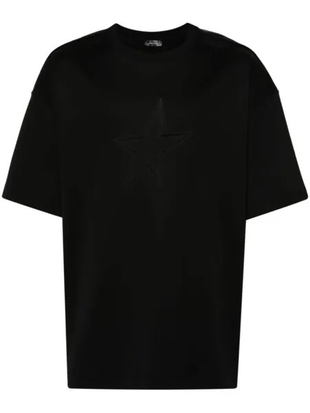 Mugler футболка с тиснением Star, черный