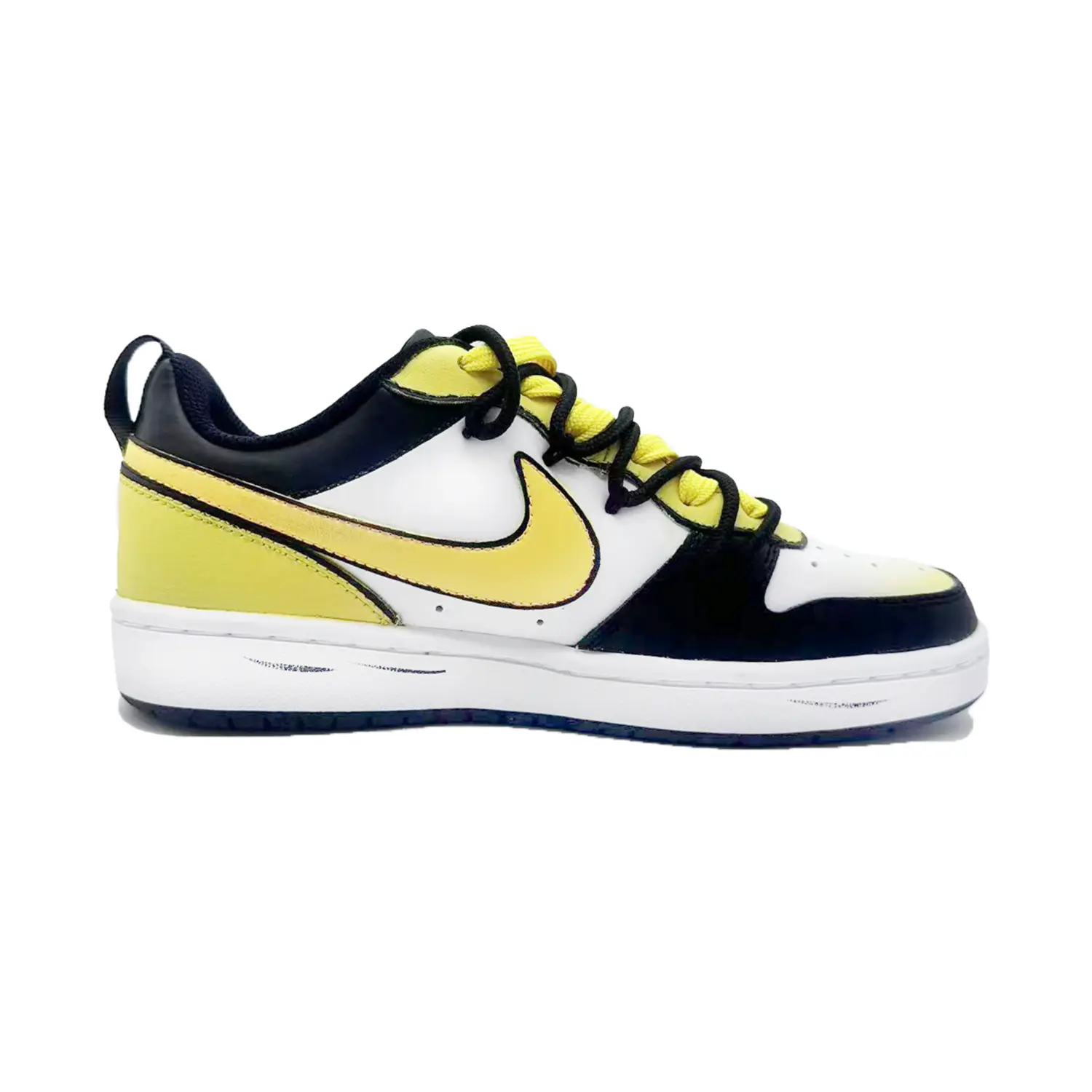 Кроссовки Nike Court Borough Skateboarding Shoes Women's Low-top White, черный/белый