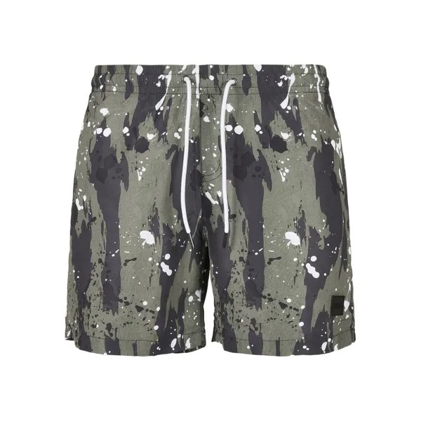 Шорты Urban Classics Swim Shorts Pattern, бежевый