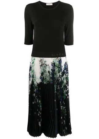 Givenchy платье миди с графичным принтом