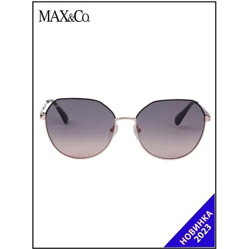 Солнцезащитные очки Max & Co., золотой, бесцветный