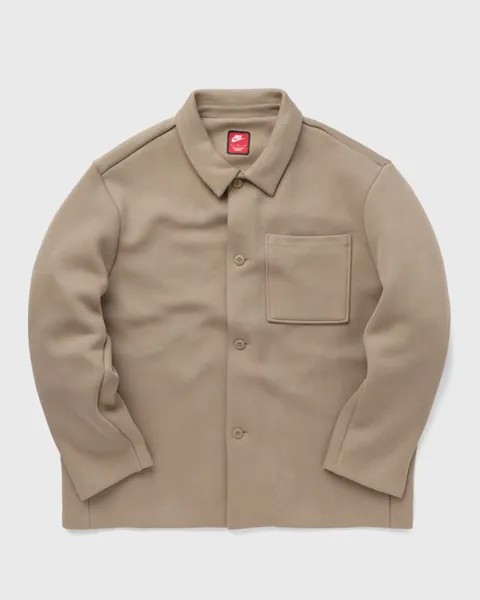 Флис Nike Tech Fleece Reimagined Shacket, хаки
