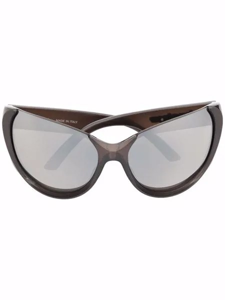 Balenciaga Eyewear массивные солнцезащитные очки Xpander Butterfly