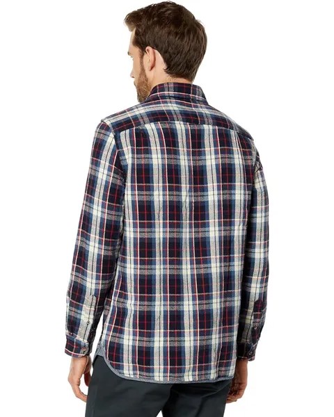Рубашка Scotch & Soda Regular Fit Midweight Cotton Flannel Check Shirt, темно-синий