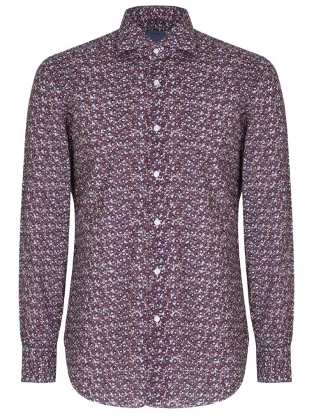 Рубашка Slim Fit с принтом