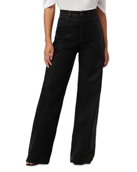 Черные джинсы с широкими штанинами и высокой посадкой The Mia Petite Joe's Jeans, цвет Black