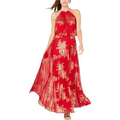 Женское вечернее вечернее платье Max с принтом из фольги красного цвета MSK 14 BHFO 6534