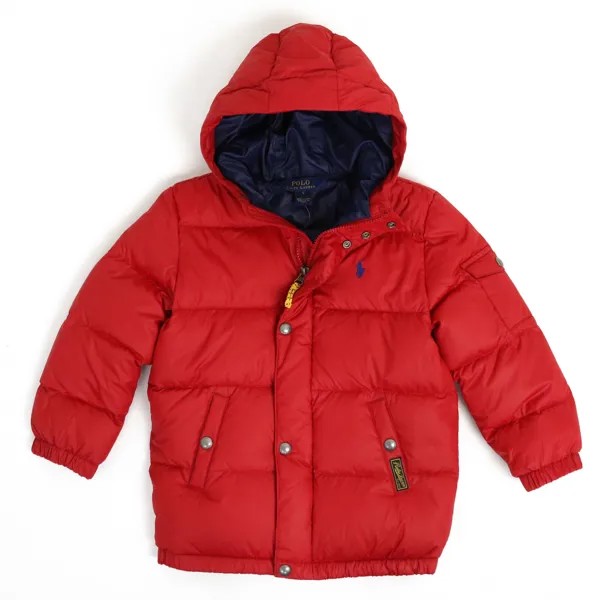 Polo Ralph Lauren Kids Down Puffer Jacket Coat - Red - размеры (2-7)