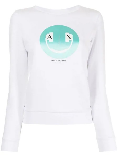 Armani Exchange толстовка с логотипом