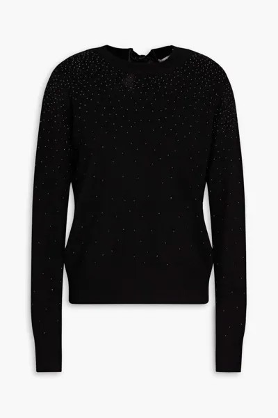 Украшенный кашемировый свитер Autumn Cashmere, черный
